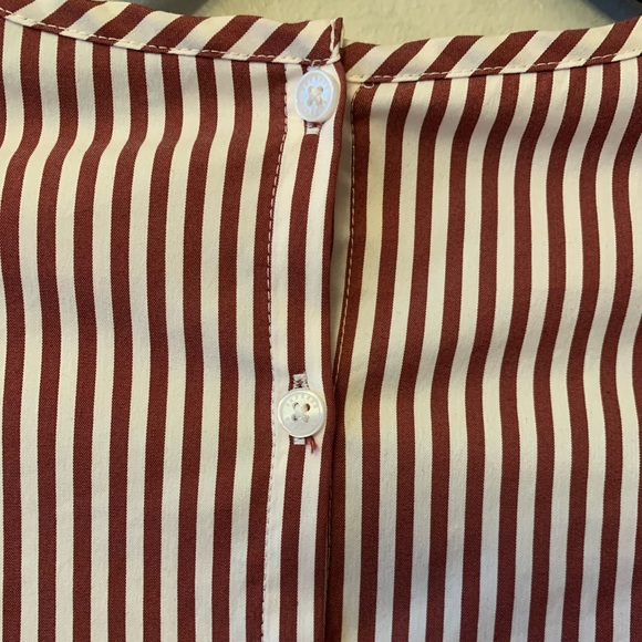 EXPRESS Striped Shift Top | Sz S - Picture 3 of 5